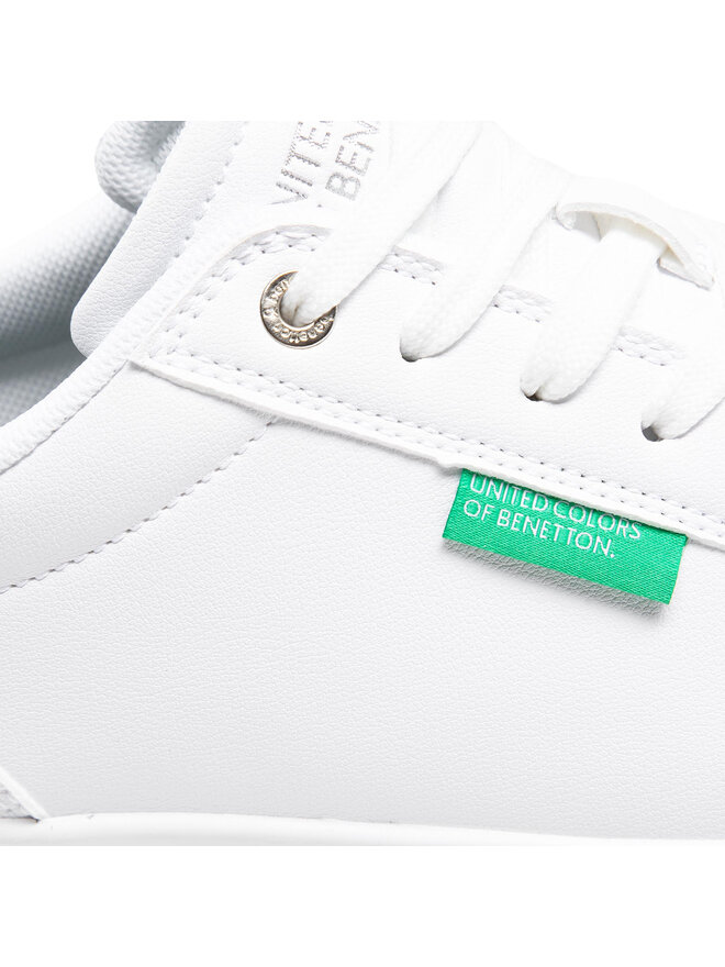 United Colors Of Benetton Снікерcи United Colors Of Benetton Label BTMCO4016 Білий