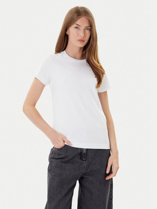 PINKO PINKO Camiseta Bussolotto 100355 A2RD Blanco Regular Fit