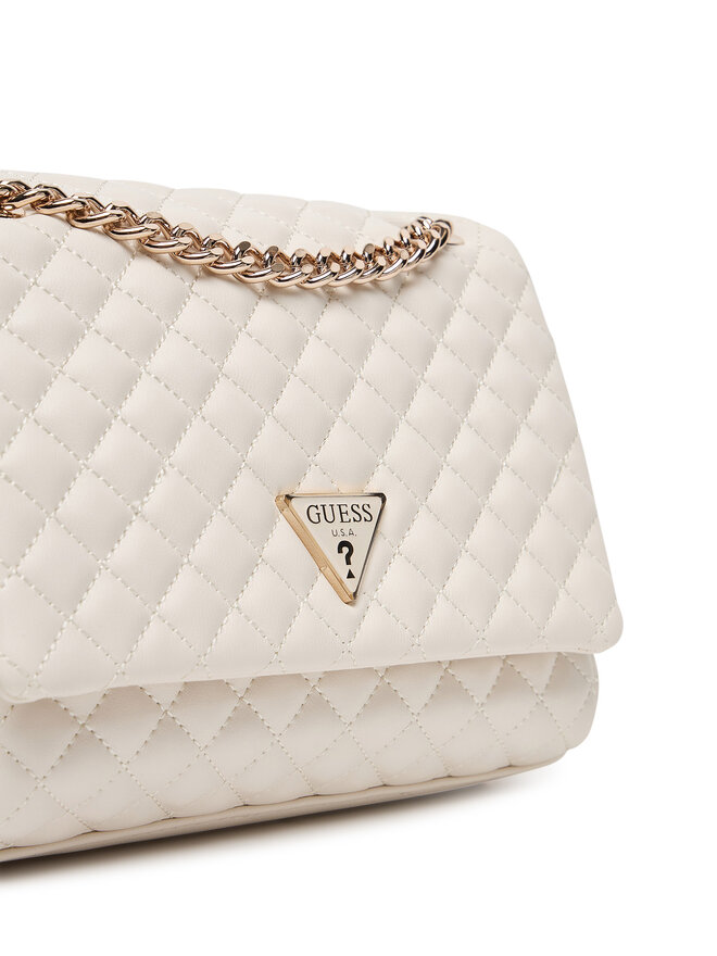 Guess Ročna torba Guess Everlee HWQG86 79210 Bela