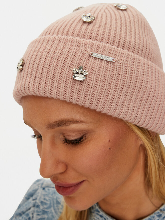 Guess Шапкa Guess AW5198 POL01 Рожевий