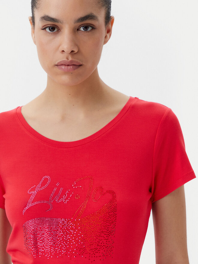 Liu Jo Beachwear Liu Jo Beachwear T-Shirt VA5157 JS360 Κόκκινο Regular Fit