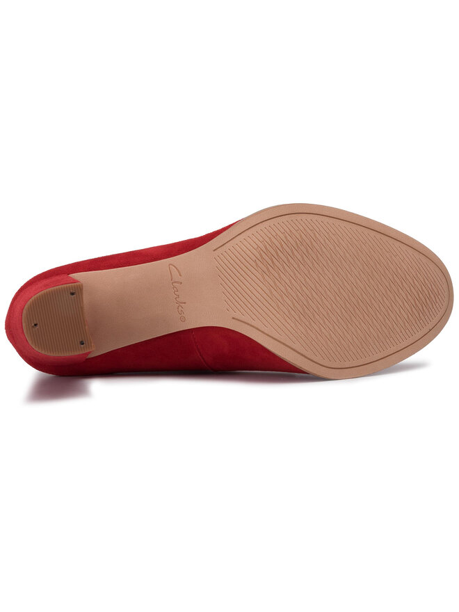Clarks Туфлі Clarks Kaylin Cara 261465474 Червоний