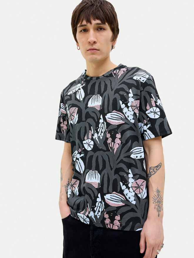 Jack&Jones Jack&Jones Marškinėliai Almeria 12276912 Juoda Regular Fit