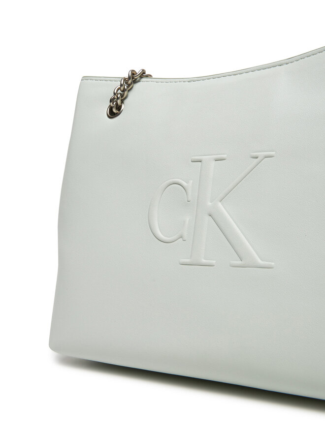 Calvin Klein Jeans Сумка Calvin Klein Jeans Sculpted Chain Shoulder Bag LV04K3163G Сірий