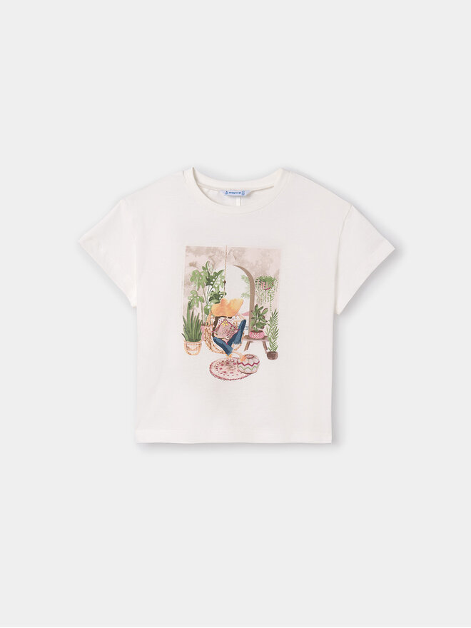 Mayoral Mayoral T-Shirt 6008 Λευκό Regular Fit