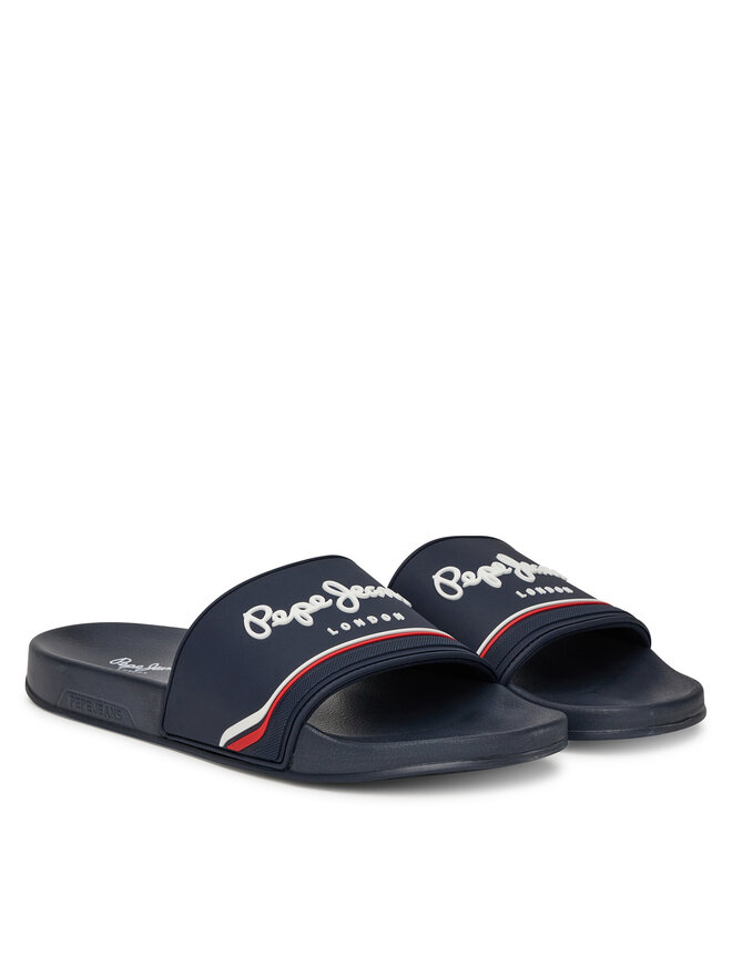 Pepe Jeans Pantoletten Pepe Jeans Slider Origin M PMS70160 Dunkelblau