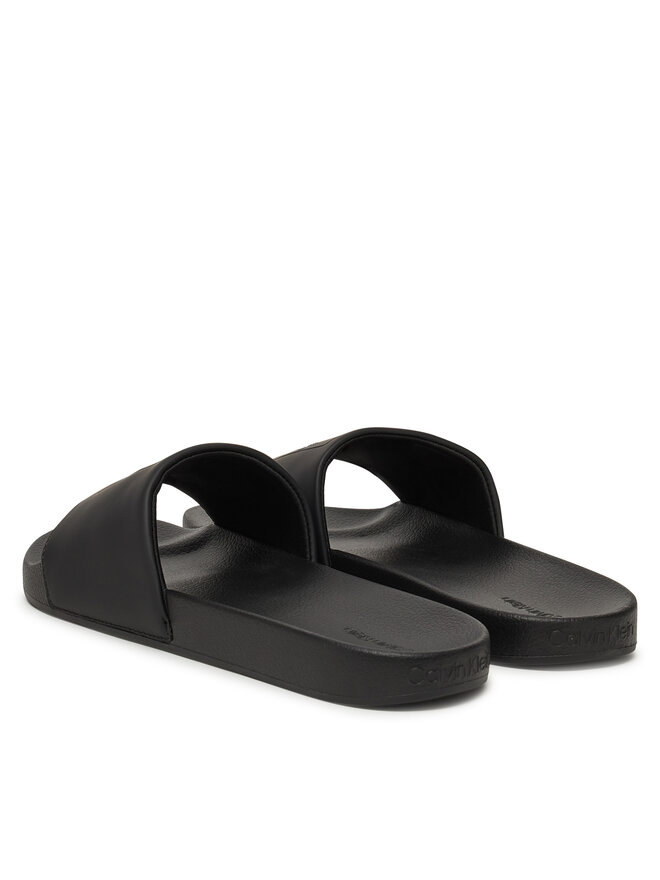 Calvin Klein Nazouváky Calvin Klein Pool Slide W/ Ck Square HM0HM01754 Černá