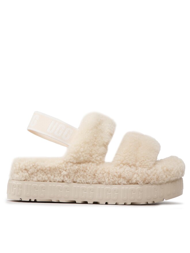 Kapcie Ugg W Oh Fluffita 1120876 Beżowy | eobuwie.com.pl