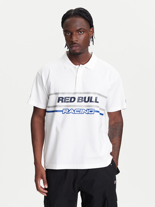 Pepe Jeans Pepe Jeans Polo marškinėliai Red Bull Racing Moto Panel RM540017 Balta Regular Fit
