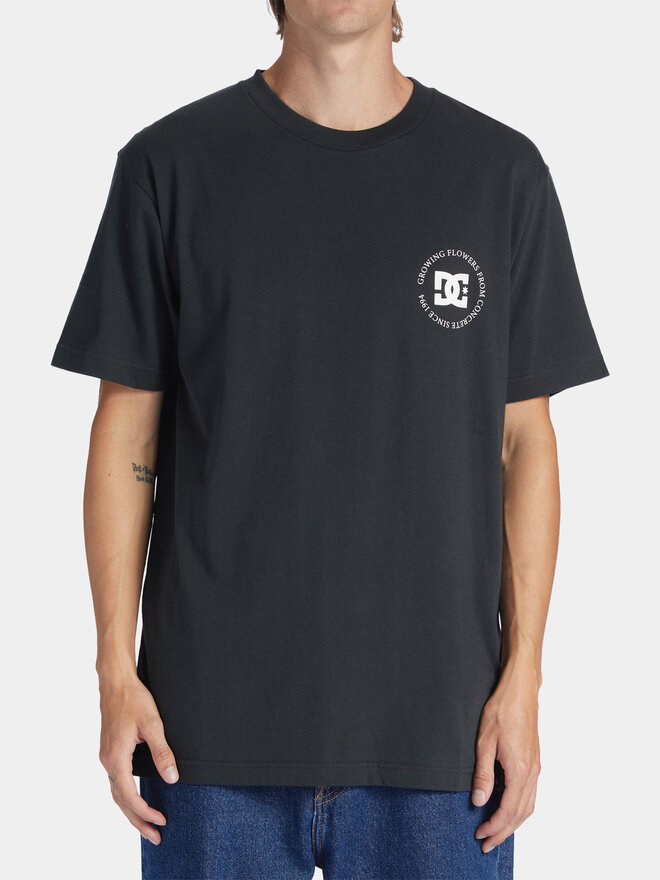 DC DC T-Shirt Concrete Tees ADYZT05305 Μαύρο Regular Fit