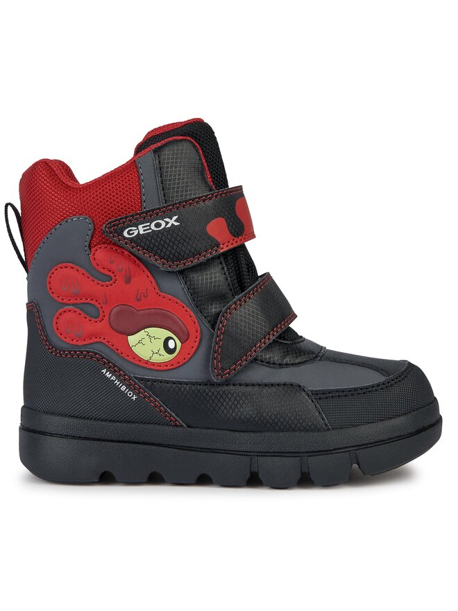 Bottes de neige Geox J Willaboom Boy B Ab J36LFA 050FU C0048 M Noir chaussures
