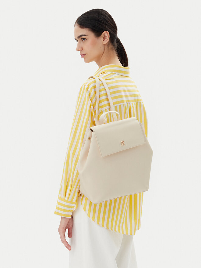 Tommy Hilfiger Rucksack Tommy Hilfiger Th Legacy Backpack AW0AW17407 Beige