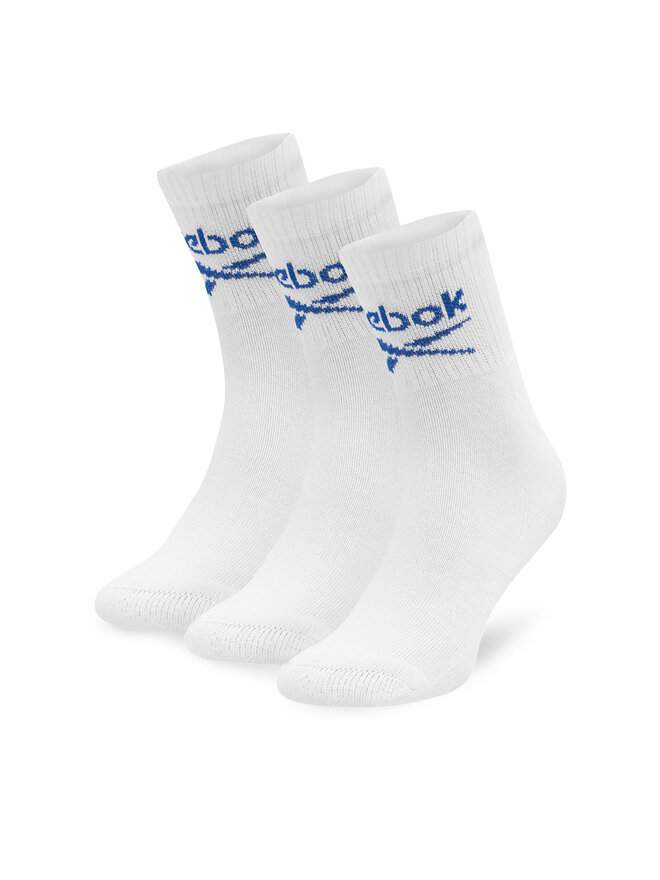 Reebok Σετ 3 ζευγάρια ψηλές κάλτσες unisex Reebok R0255-SS24 (3-pack) Λευκό