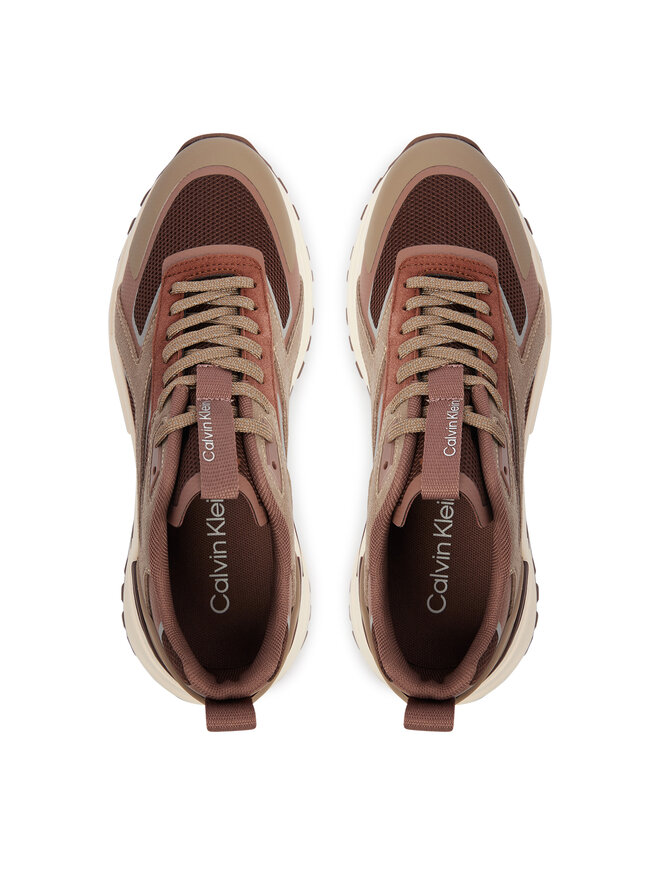 Calvin Klein Sneakers Calvin Klein Hike Runner Ck Stripe Refl Su HW0HW03107 Braun