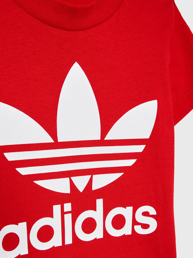 adidas adidas Marškinėliai adicolor Trefoil IC6110 Raudona Regular Fit