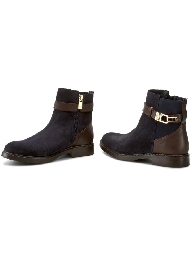 Tommy Hilfiger Stiefeletten Tommy Hilfiger Holly 9C FW56821514 Midnight/Coffeebean 403