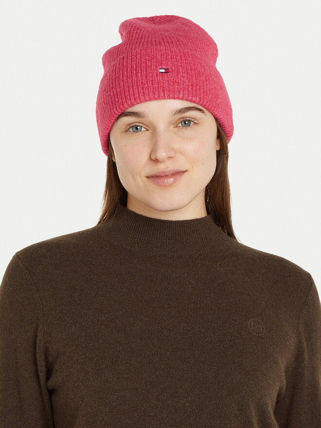 Tommy Hilfiger Căciulă Tommy Hilfiger Essential AW0AW16633 Roz