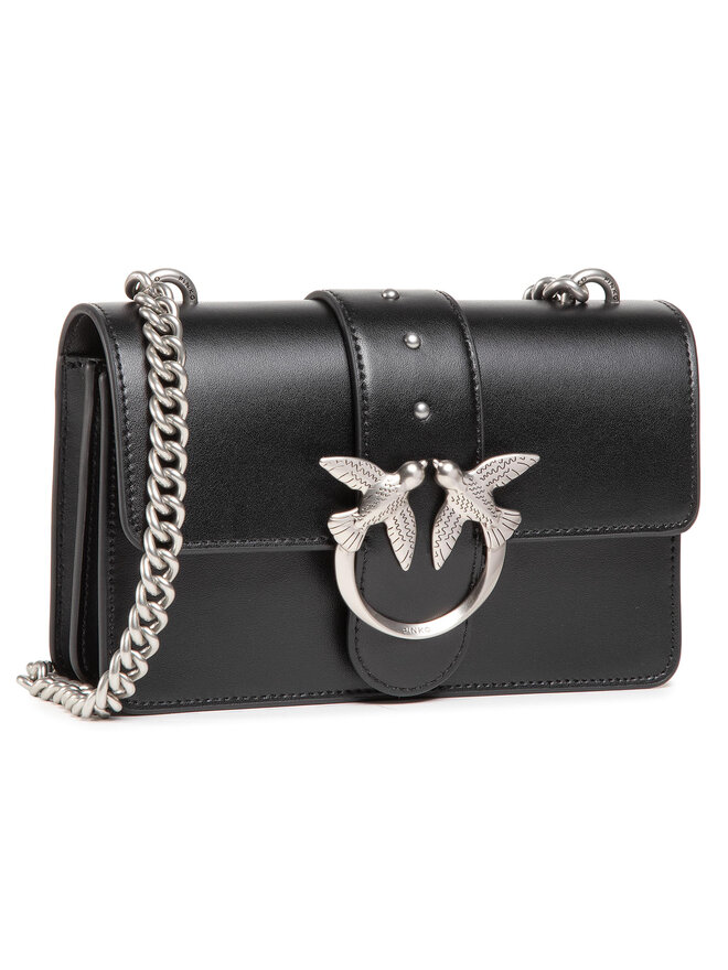 PINKO Handtasche Pinko Love Mini Icon Simply 7 Cl PE21 PLTT 1P227N Y6XU Schwarz