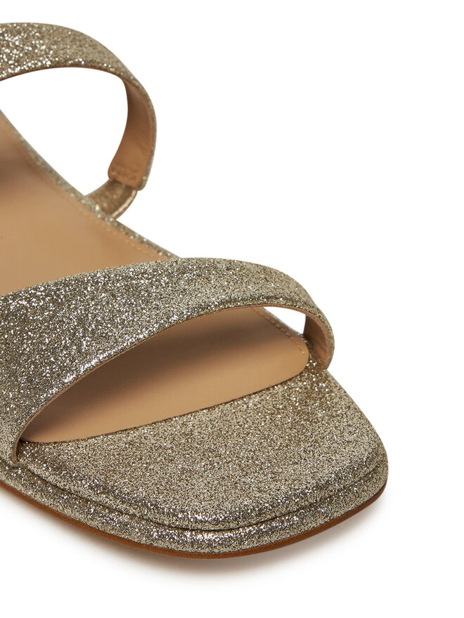 MICHAEL Michael Kors Klapki MICHAEL Michael Kors Jaida 40S5JDFS1M Złoty