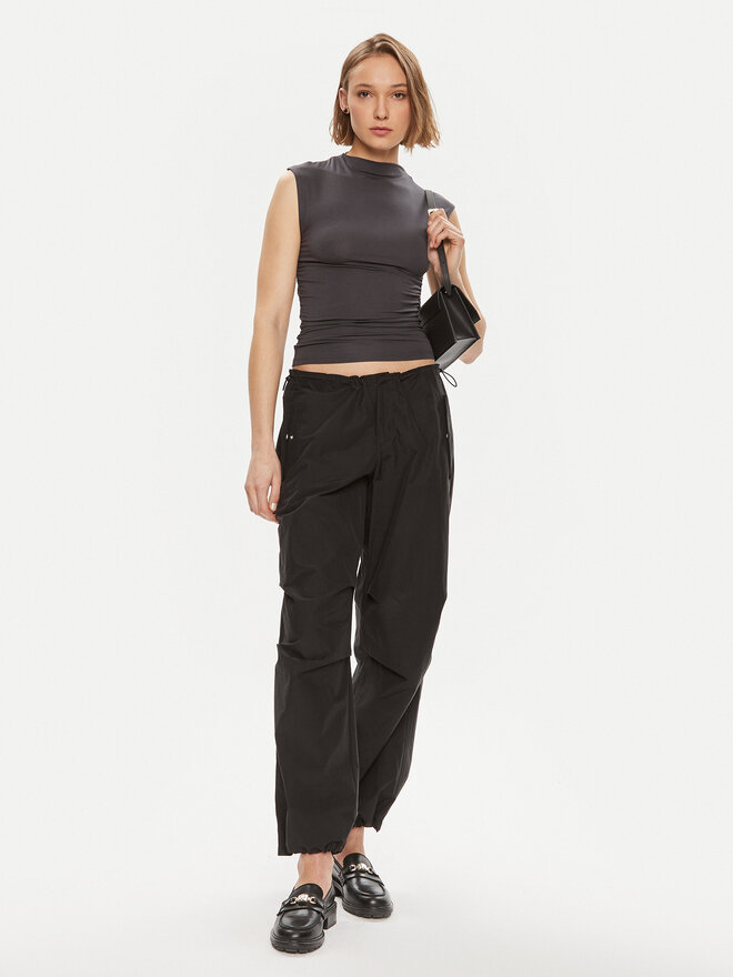 Gina Tricot Gina Tricot Top 20883 Grau Slim Fit
