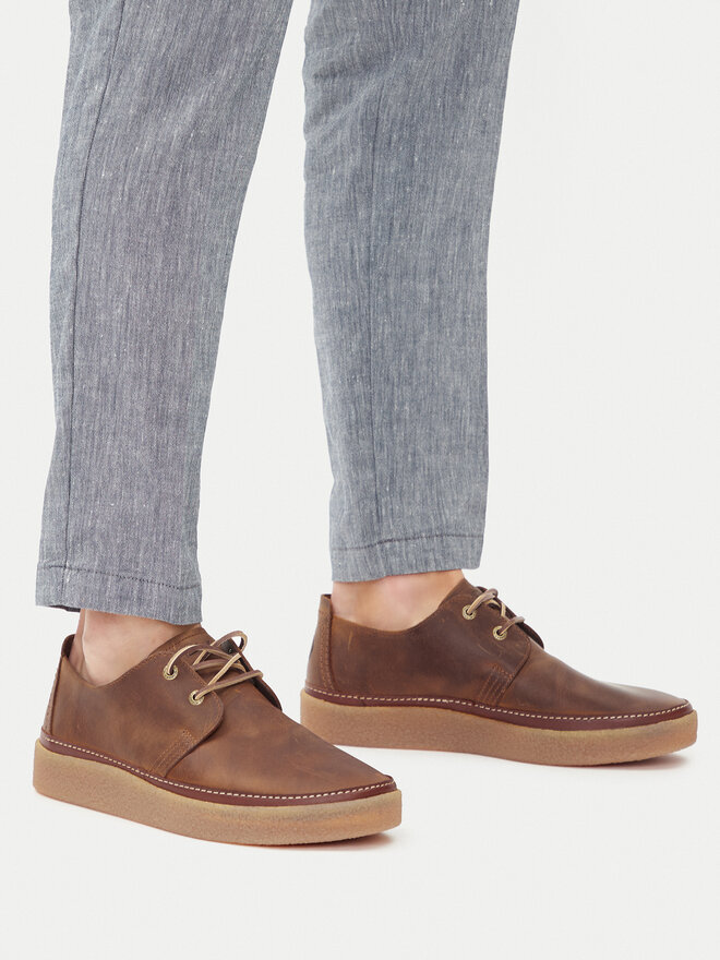Clarks Poltopánky Clarks Clarkwood Low 26176866 Hnedá