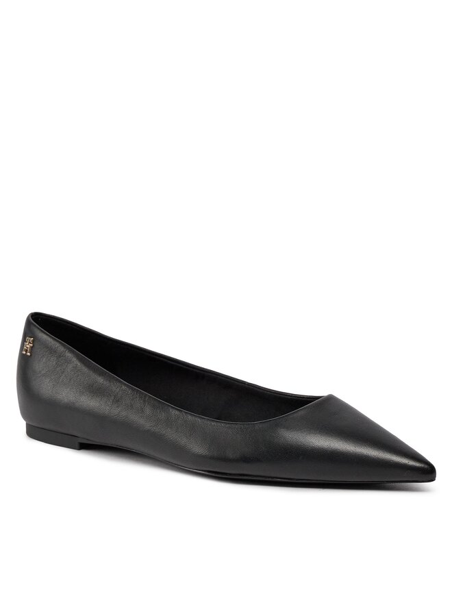 Tommy Hilfiger Ballerinas Tommy Hilfiger Essential Pointed Ballerina FW0FW07863 Schwarz
