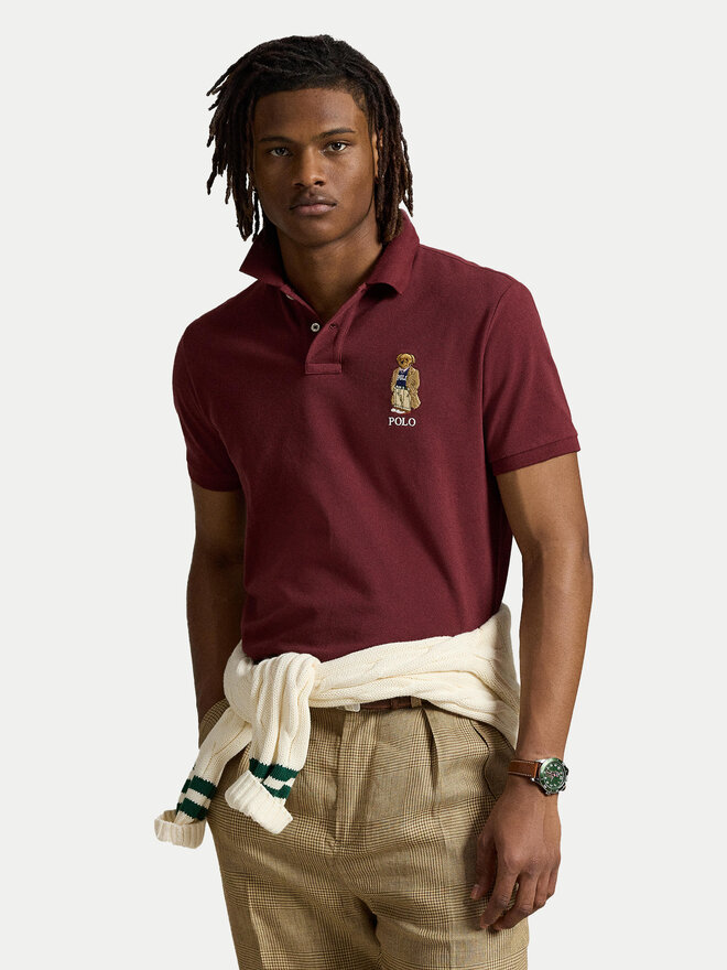 Polo Ralph Lauren Polo Ralph Lauren Poloshirt 710973159001 Dunkelrot Custom Slim Fit