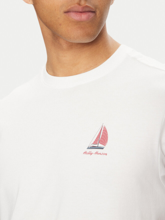 Helly Hansen Helly Hansen Marškinėliai Shoreline 54601 Balta Regular Fit