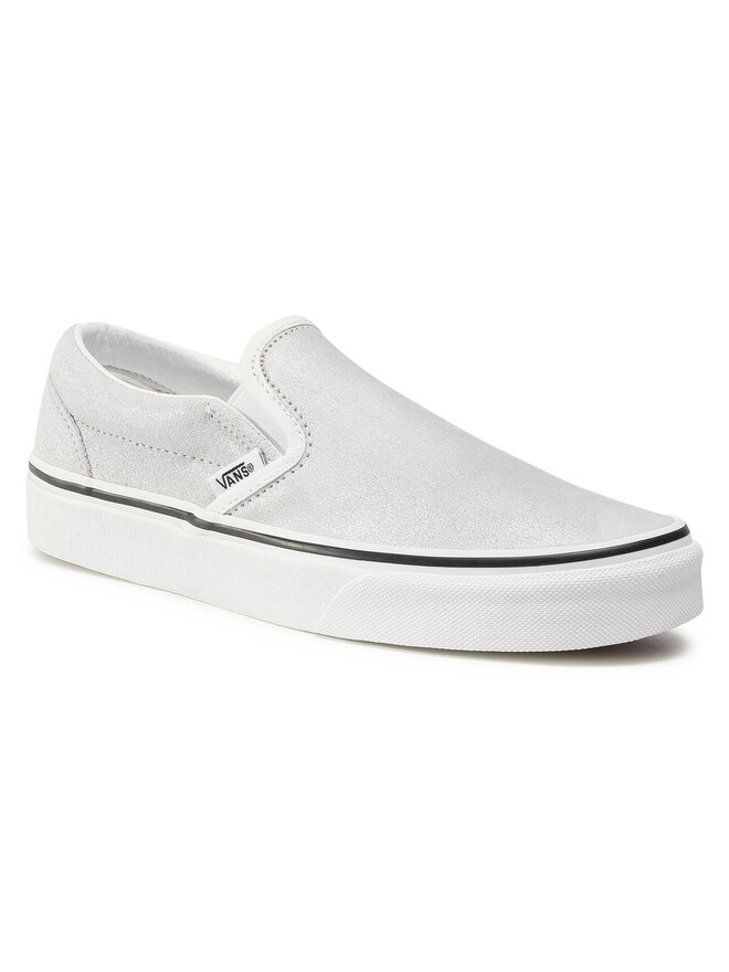 Zapatos vans classica plata hot sale