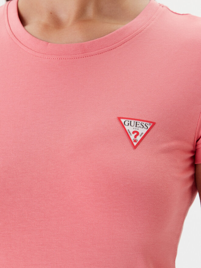 Guess Guess Marškinėliai W2YI44 J1314 Koralų Regular Fit