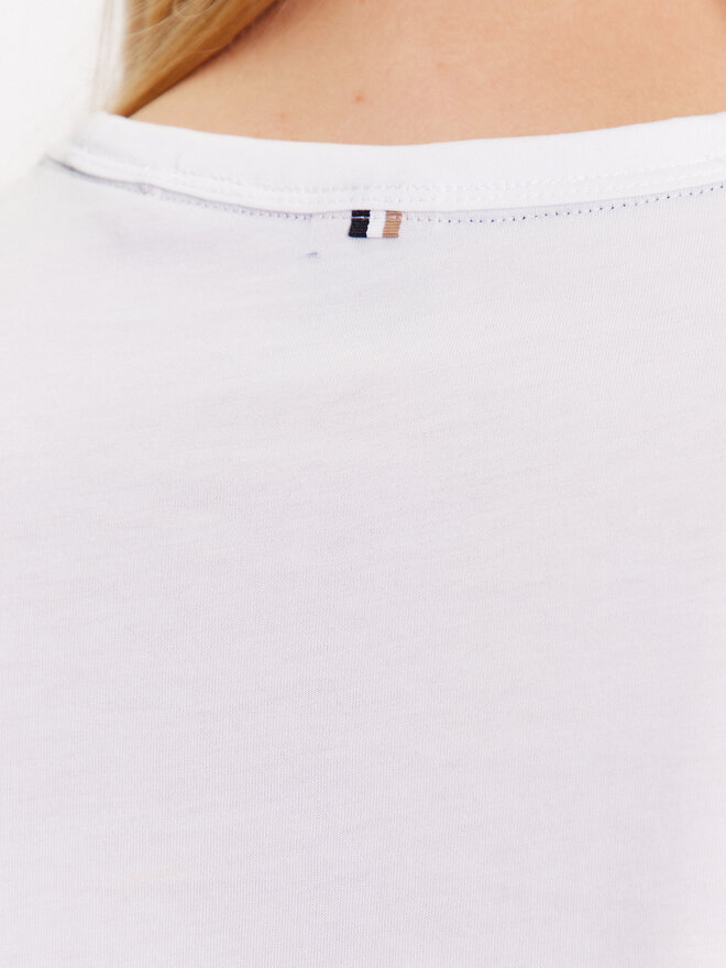 BOSS BOSS Camiseta 50490018 Blanco Slim Fit