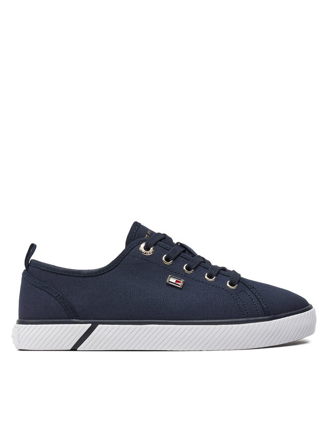 Tommy Hilfiger Tenisky Tommy Hilfiger Vulc Canvas Sneaker FW0FW08063 Tmavomodrá
