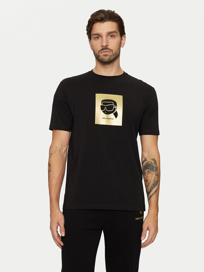 KARL LAGERFELD KARL LAGERFELD T-Shirt 755460 551235 Schwarz Regular Fit