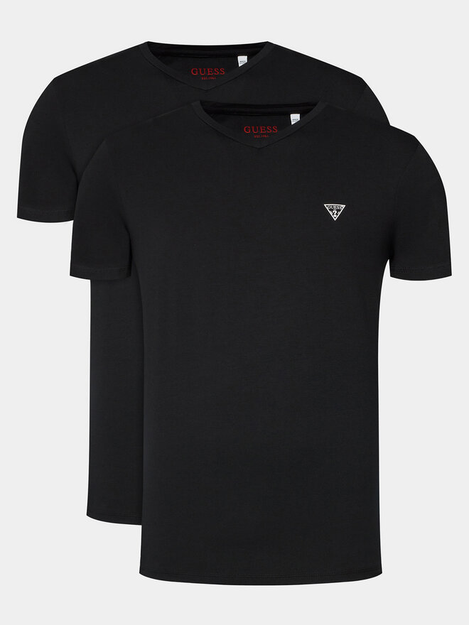 Guess Guess Σετ 2 T-Shirts Caleb U97G03 KCD31 Μαύρο Regular Fit