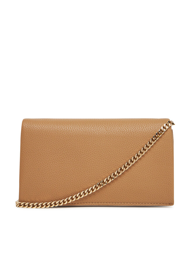 Tommy Hilfiger Ročna torba Tommy Hilfiger Th Her Flap W/Chain AW0AW17403 Bež