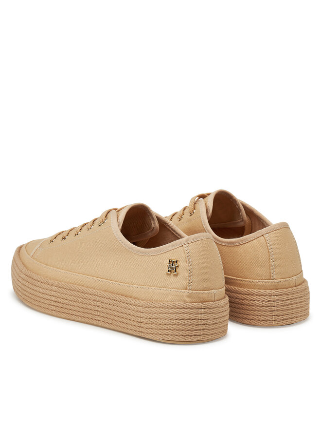 Tommy Hilfiger Espadrilės Tommy Hilfiger Vulc Espadrille Sneaker FW0FW08404 Smėlio