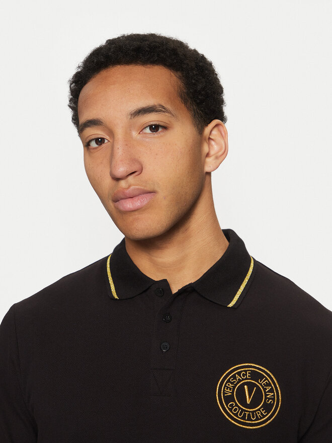 Versace Jeans Couture Versace Jeans Couture Polo 78GAGT00 Μαύρο Regular Fit