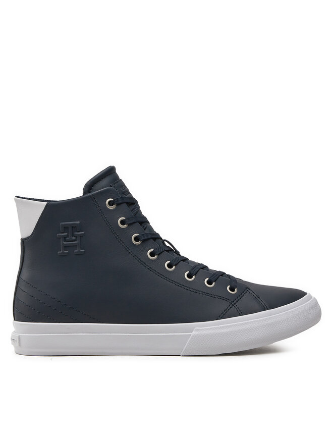 Tommy Hilfiger Αθλητικά Tommy Hilfiger Th Hi Vulc Street Lth Ess FM0FM04897 Μπλε