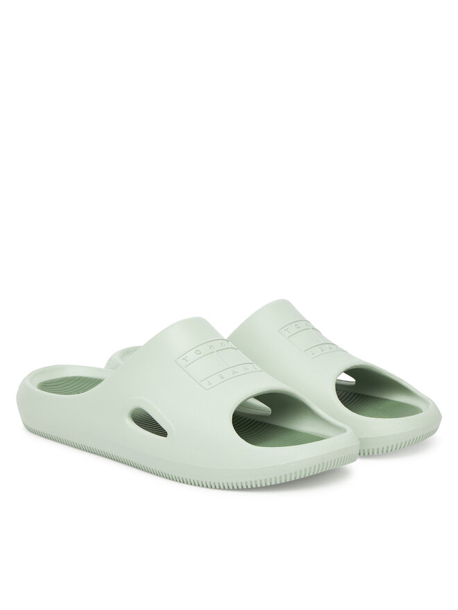 Tommy Jeans Παντόφλες Tommy Jeans Sporty Pool Slide EM0EM01582 Πράσινο
