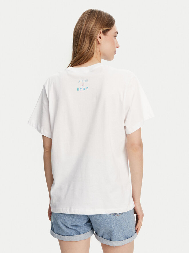 Roxy Roxy Póló ERJZT05899 Fehér Relaxed Fit