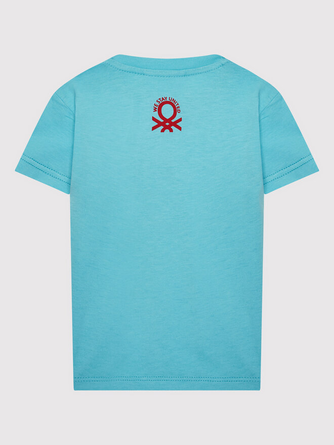 United Colors Of Benetton United Colors Of Benetton Camiseta 3096G103I Azul Regular Fit