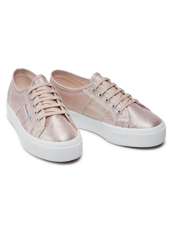 Sneakers aus Stoff Superga 2730 Lame S2116UW Rosa eschuhe