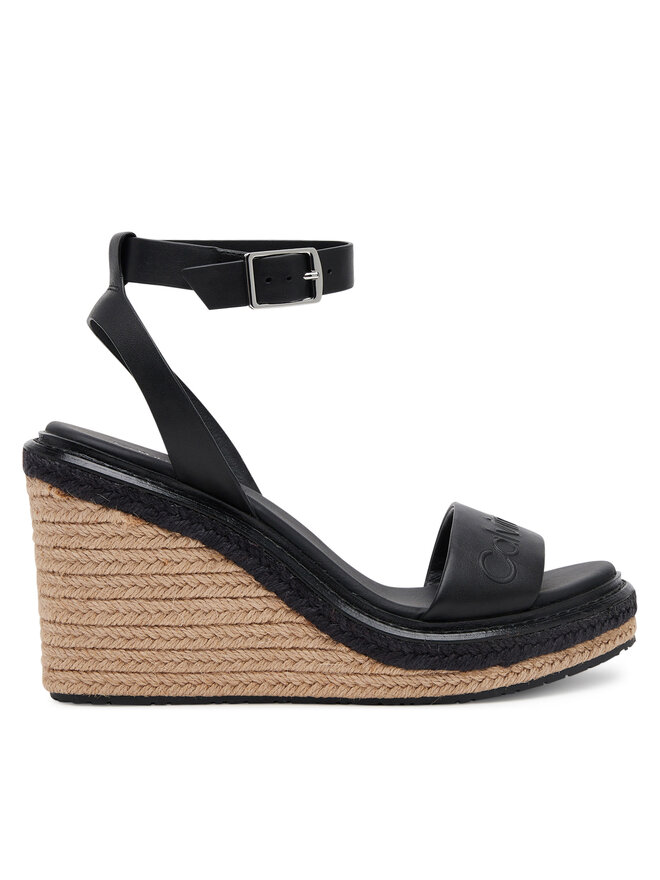 Calvin Klein Espadryle Calvin Klein Wedge Sandal 70 - He HW0HW02376 Czarny