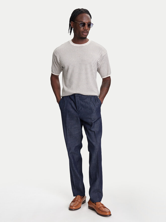 United Colors Of Benetton United Colors Of Benetton Marškinėliai 1195K109V Smėlio Relaxed Fit