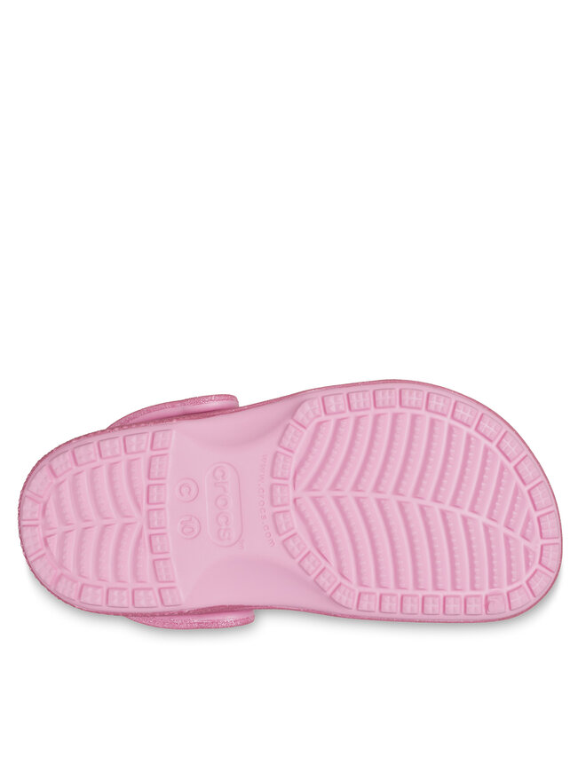 Crocs Klapki Crocs Classic Glitter Kids Clog T 206992 Różowy