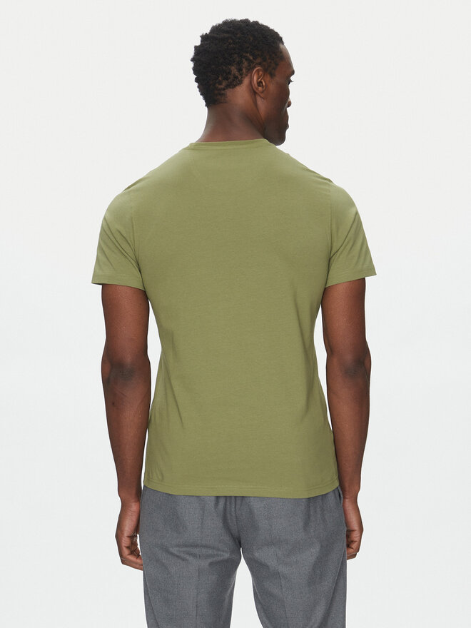 Barbour Barbour Marškinėliai Essential Sports MTS0331OL39 Žalia Tailored Fit
