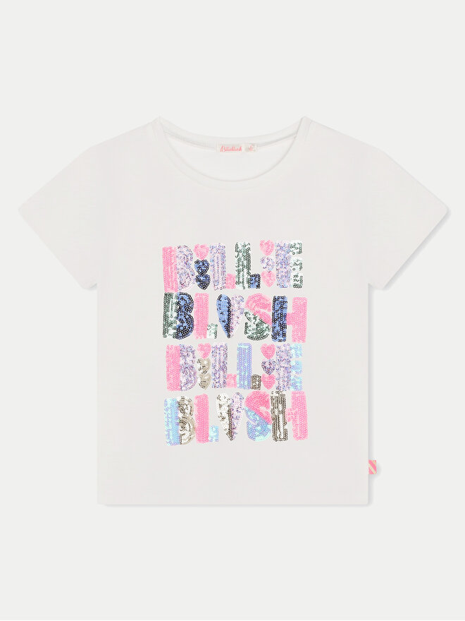 Billieblush Billieblush Camiseta U20493 Écru Regular Fit