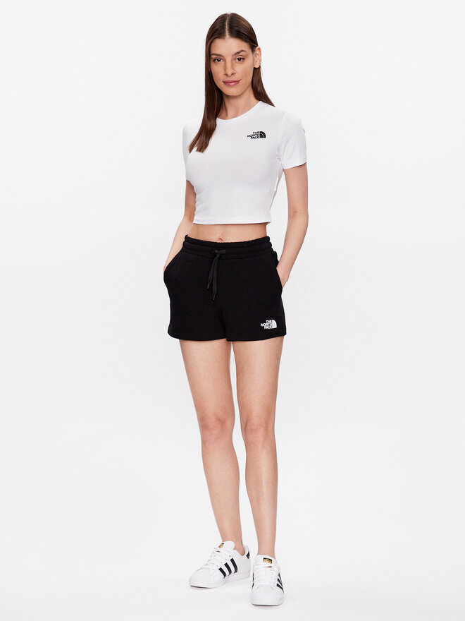 The North Face The North Face T-Shirt NF0A55AO Λευκό Cropped Fit