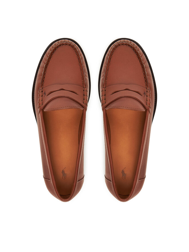 Polo Ralph Lauren Mokassins Polo Ralph Lauren Calfskin Penny Loafer 818961942001 Braun