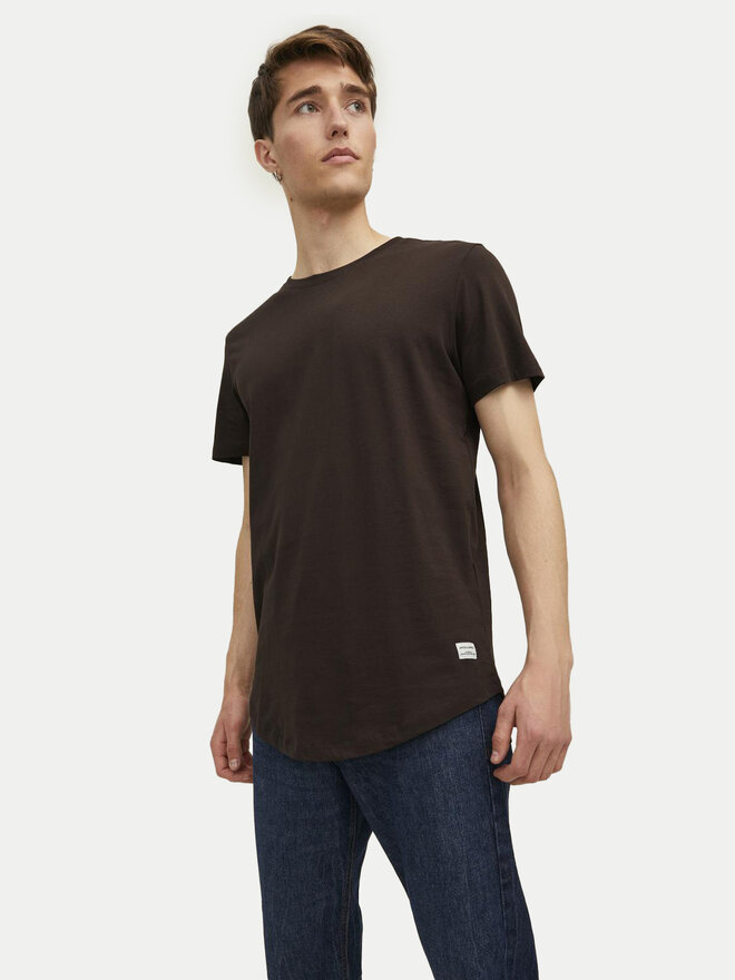 Jack&Jones Jack&Jones Majica Jjenoa 12113648 Rjava Long Line Fit
